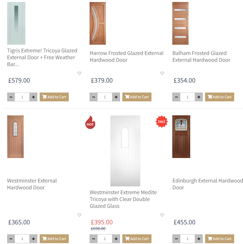 Buy Affordable Hardwood Glazed External Doors - London Other