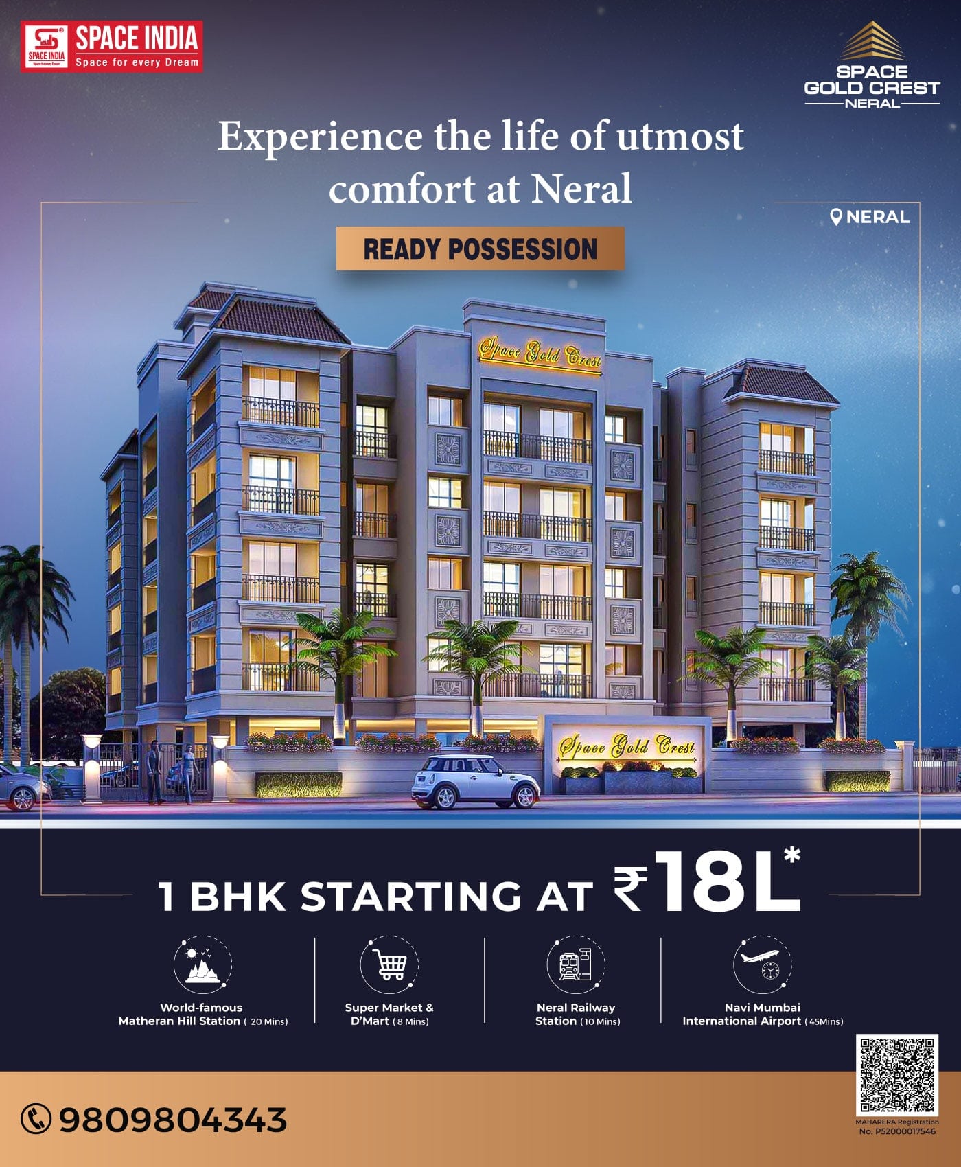 1 BHK Homes in Neral starting at ₹18L* - Navi Mumbai Apartments, Condos