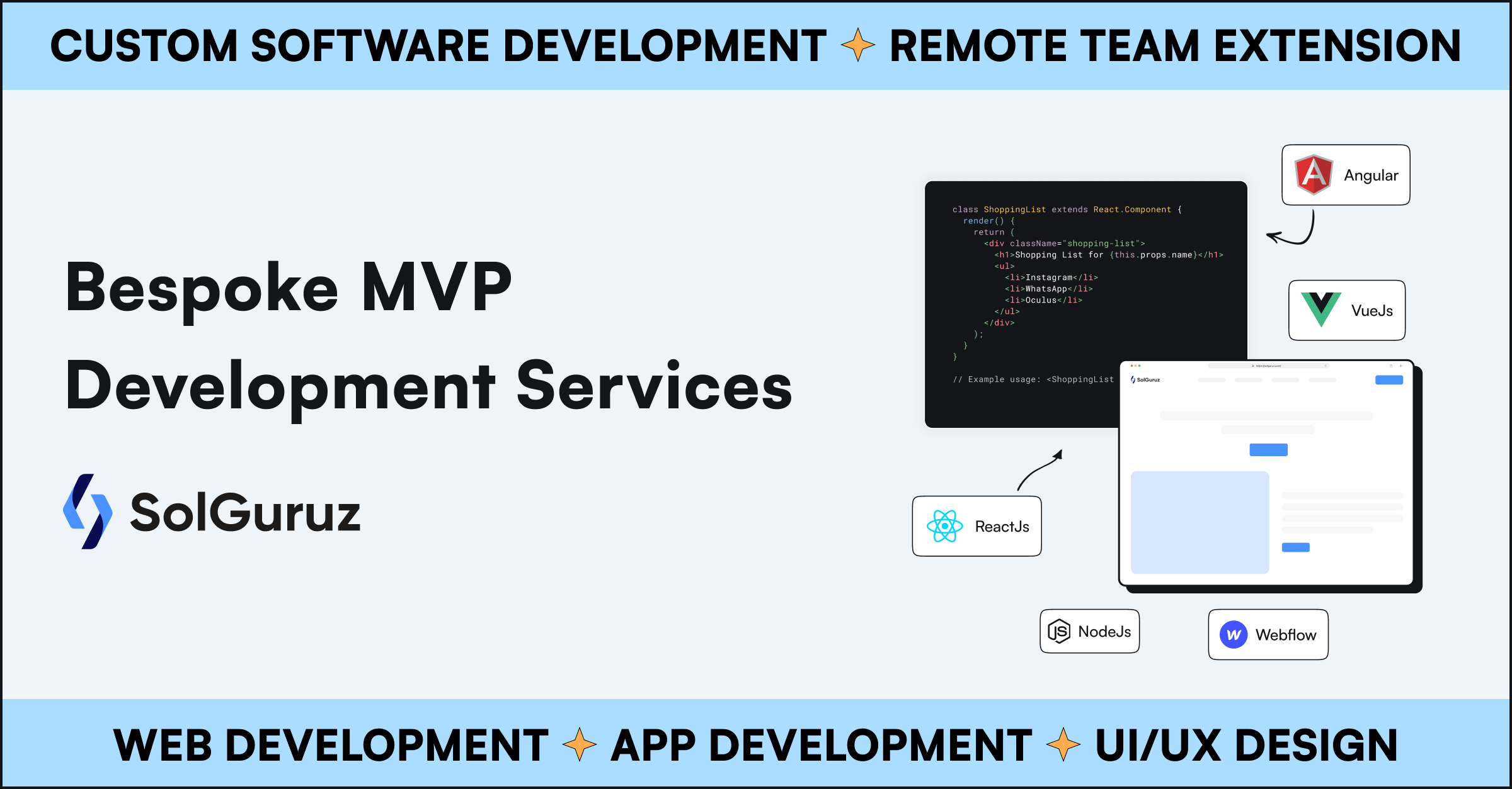 Top-rated Bespoke MVP Development Company - SolGuruz