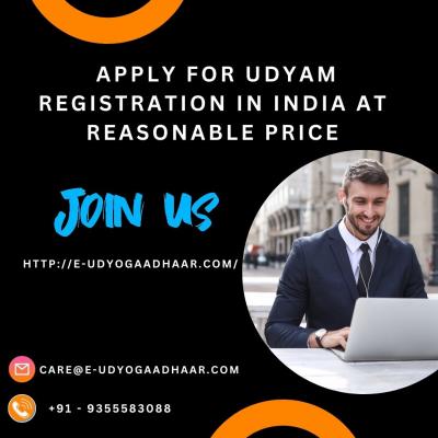   Apply for Udyam Registration in India at reasonable price - Other Other