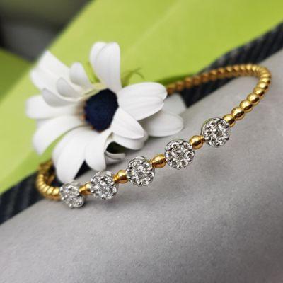 Sleek Bracelet with Diamonds - Delhi Jewellery