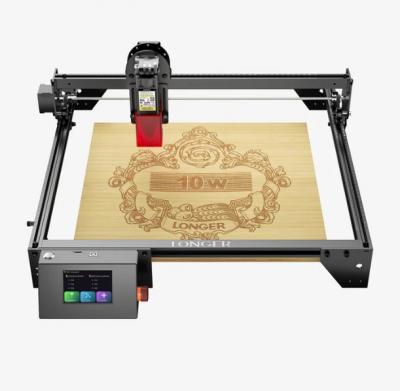 What are the benefits of a LONGER Ray5 10W laser engraver in woodworking?