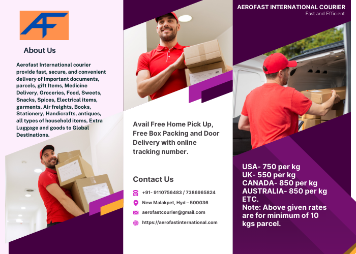 COURIER CHARGES TO USA - Hyderabad Other