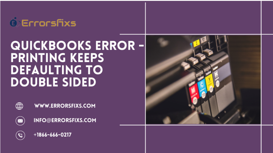 QuickBooks Error – Printing Keeps Defaulting To Double Sided