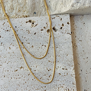 Shop our stunning Dainty Layered Duo Necklaces at AJLuxe Collection!