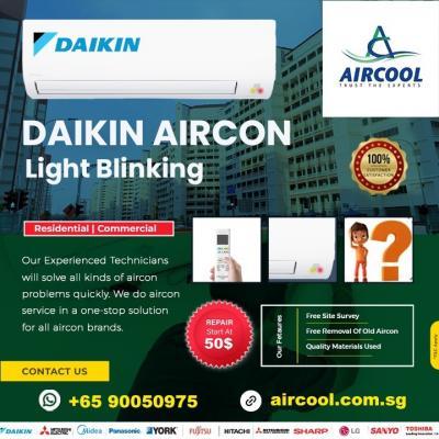 Daikin Aircon Light Blinking - Singapore Region Professional Services