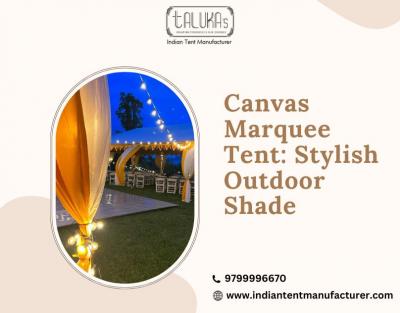 Canvas Marquee Tent: Stylish Outdoor Shade