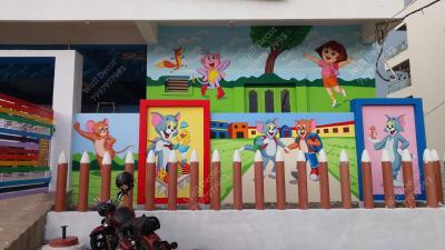 Play School Cartoon Wall Art Painting From Hyderabad - Hyderabad Interior Designing