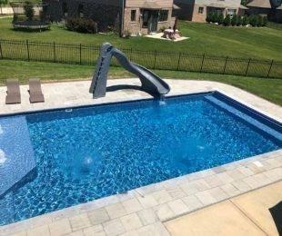 Inground swimming pool installation 