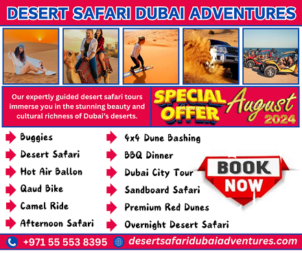 Desert Safari With Quad Biking Dubai / +971 55 553 8395 - Abu Dhabi Professional Services