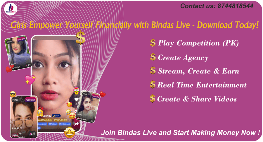 Transform Your Creativity into Money with Bindas Live App | Empowering Girls to Stream and Earn