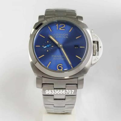 Luminor Panerai Marina Stainless Steel Blue Dial First Copy Watch