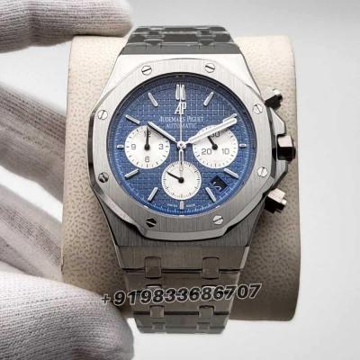 Audemars Piguet Royal Oak Chronograph Stainless Steel Blue Dial Replica Watch