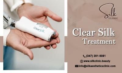 What are the benefits of a clear silk treatment to treat skin disorders?