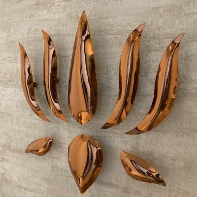 Shop The Best Stainless Steel Lotus Wall Art For Living Room By Foyer Collection 