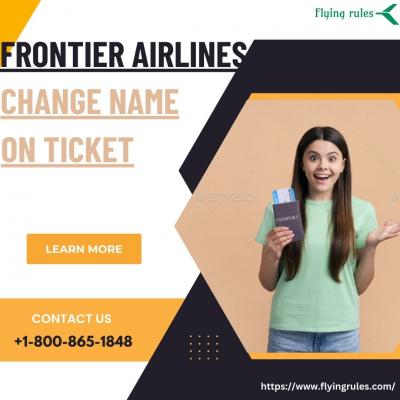 Is Frontier Airlines Permits Name Change On Ticket?