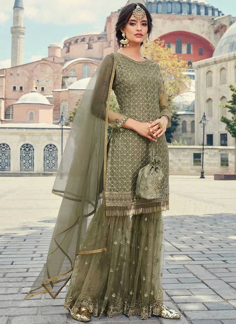 Latest Indian Sharara Suits Collections at Cbazaar