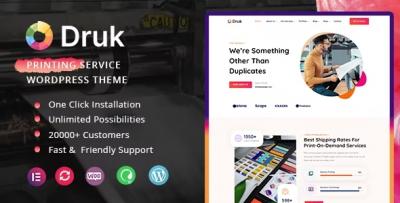 Druk - The Ultimate Printing Service WordPress Theme 🌟🎨