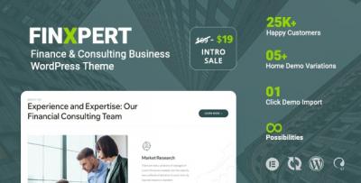 Finxpert - Finance & Consulting Business WordPress Theme💼✨