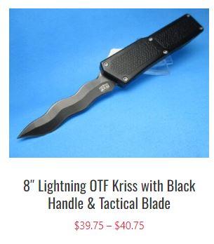 Choose razor-sharp Switchblade Knives in varied sizes, shapes, colours, and styles