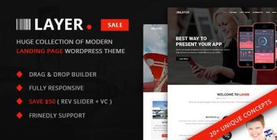 🚀🌐 Layer - SaaS & Startup Landing Page WordPress Theme 🖥️🌟