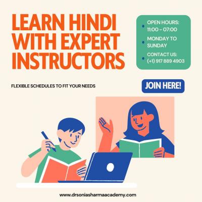 Hindi Classes in New York - Learn Hindi with Dr. Sonia Sharma Academy