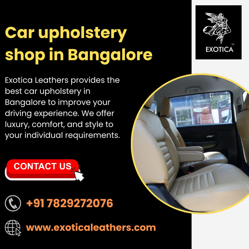 Car upholstery shop in 