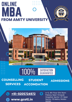 Advance your career with Amity University's online MBA program.