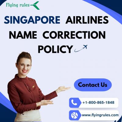 singapore airlines name correction policy