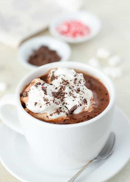 Hot chocolate recipe with cocoa powder