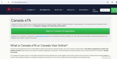 FOR CZECH CITIZENS - CANADA Canadian Electronic Travel Authority