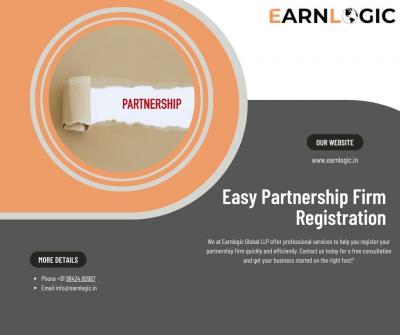 Easy Partnership Firm Registration with Earnlogic Global LLP!