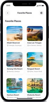 Travel App UI/UX Design - New York Computer