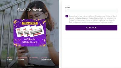 CTC - Win $100 Chipotle Gift Card - New York Other