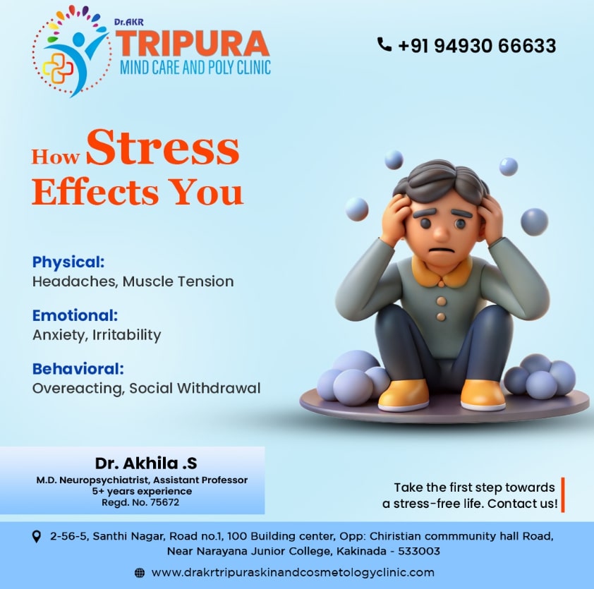 Best Doctor to treat stress relief - Dr AKR tripura mindcare and polyclinic