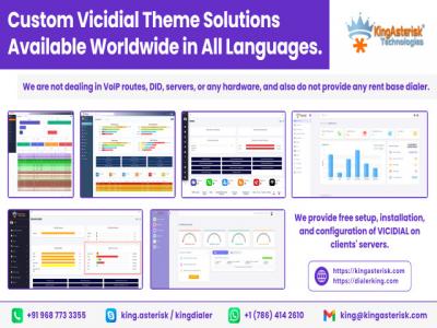 Custom Vicidial Theme Solutions available worldwide in all languages