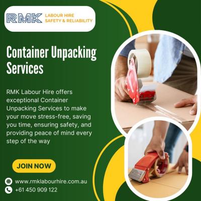 Container Unpacking Services in Melbourne