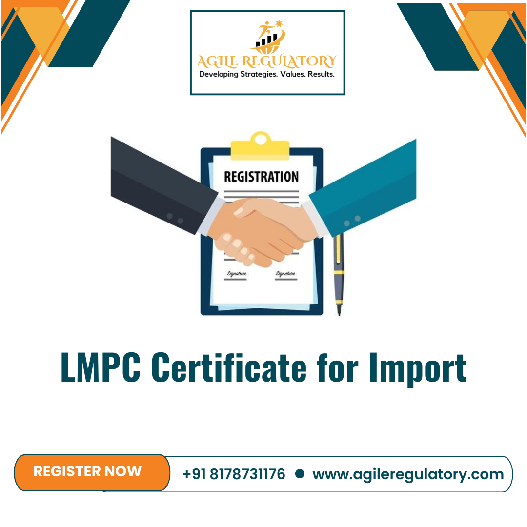 LMPC Certificate for Import