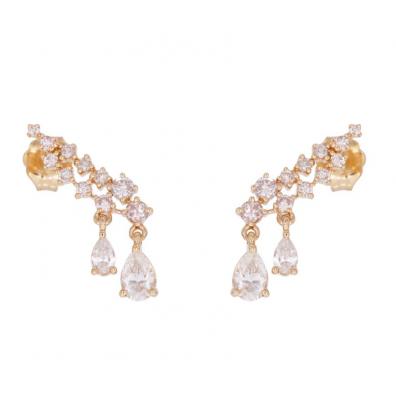 women buy online gold earrings