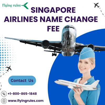 Singapore airlines name change fee - New York Other