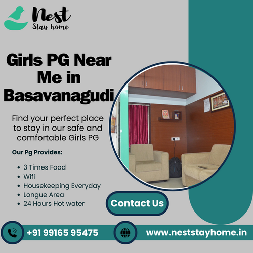 NestStayHome | Girls PG Near Me in Basavanagudi