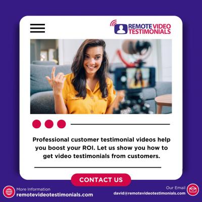 Best Testimonial Videos - Remote Video Testimonail - New York Other