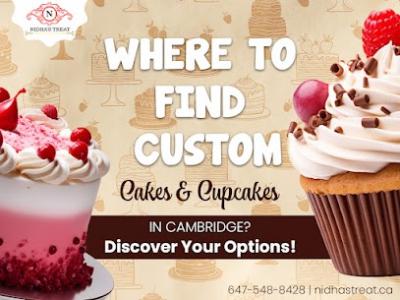 Delicious Custom Cupcakes in Cambridge | Nidha's Treat