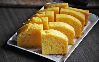 Eggless custard cake in microwave - Delhi Other