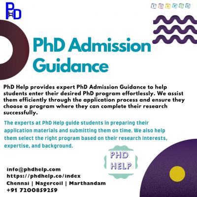   PhD Admission Guidance