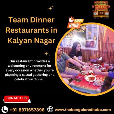 Team Dinner Restaurants in Kalyan Nagar