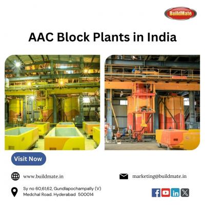 AAC Block Plants in India | 7675989961 | Buildmate