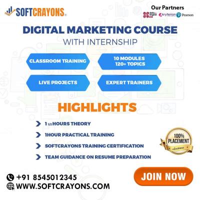 Master the art of success with Softcrayons expert Digital Marketing Training