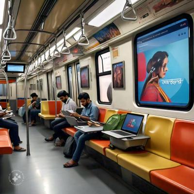 Delhi Metro Train Advertising Agency - Metro Space