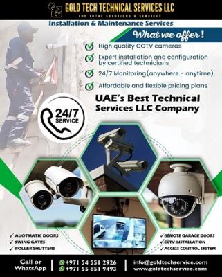 Protect What Matters with Gold Tech Technical Services LLC - CCTV Camera Installation & Maintenance 